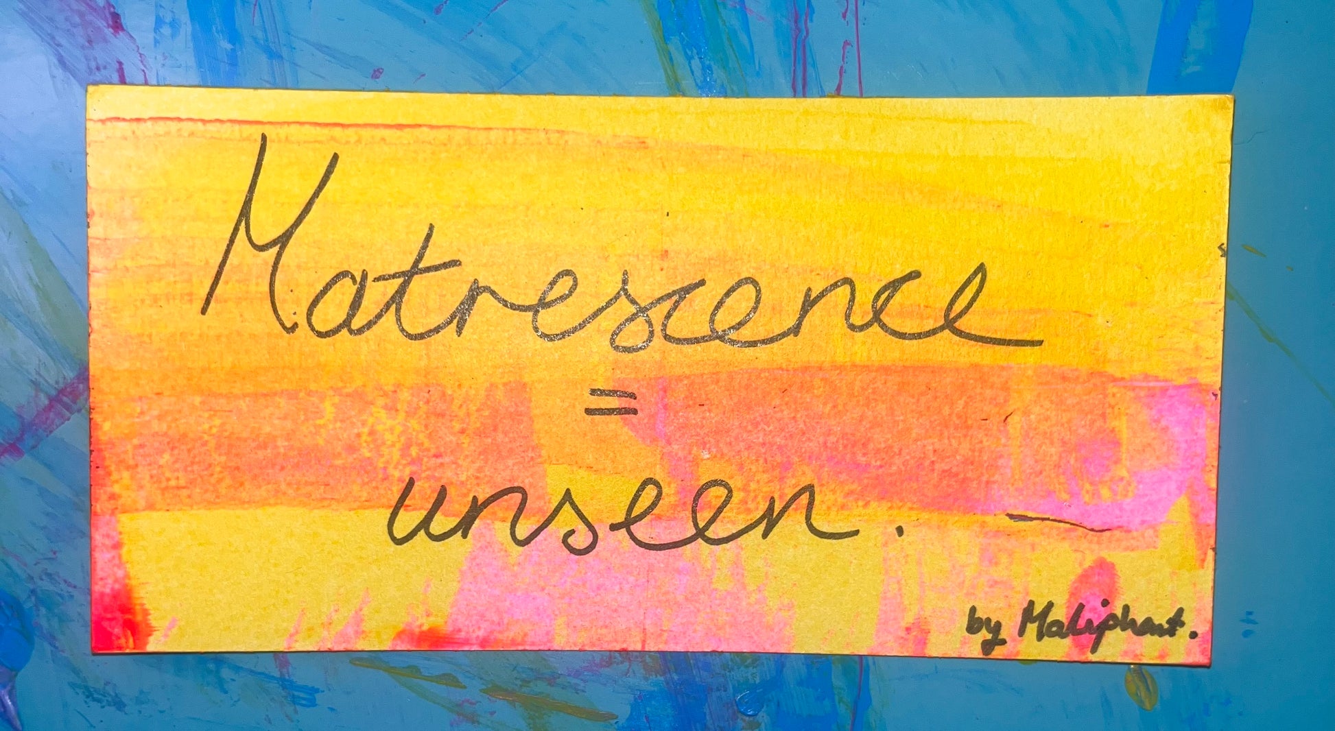 Bethan Stokes — Correspondances #1 — original postcard artwork