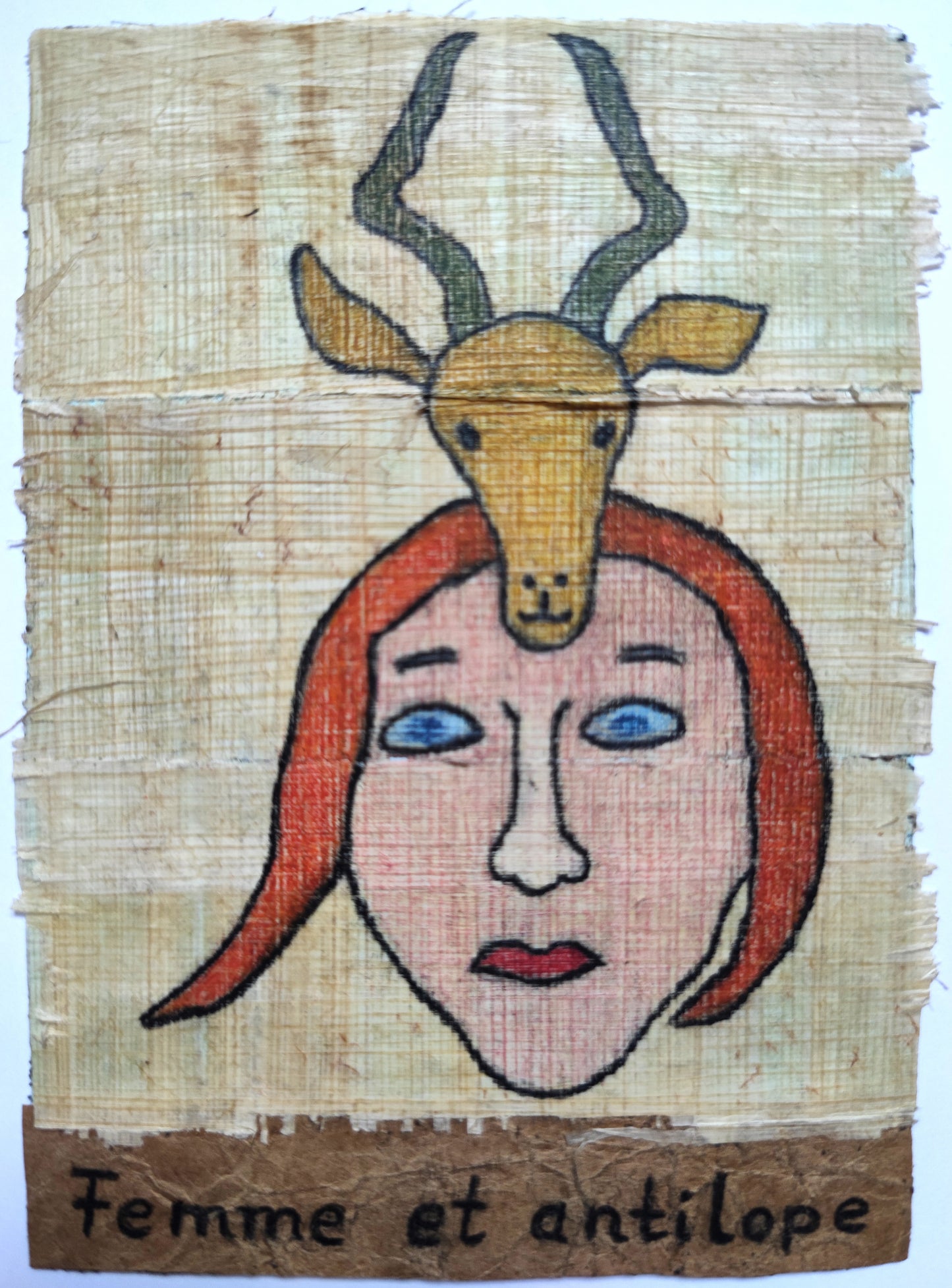 Bettina Guckler — Correspondances #1 — original postcard artwork
