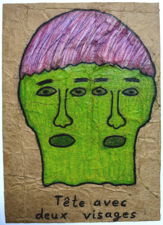 Bettina Guckler — Correspondances #2 — original postcard artwork