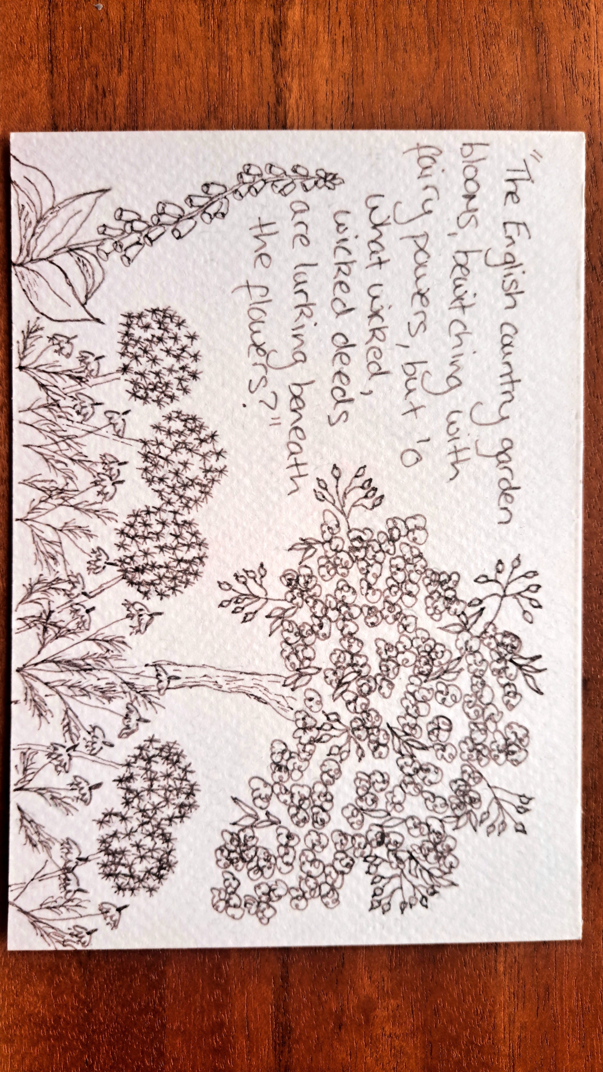 Boo Latham — Correspondances #2 — original postcard artwork