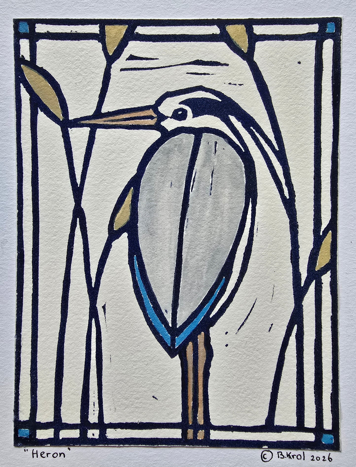 Brigit Krol — Correspondances #2 — original postcard artwork