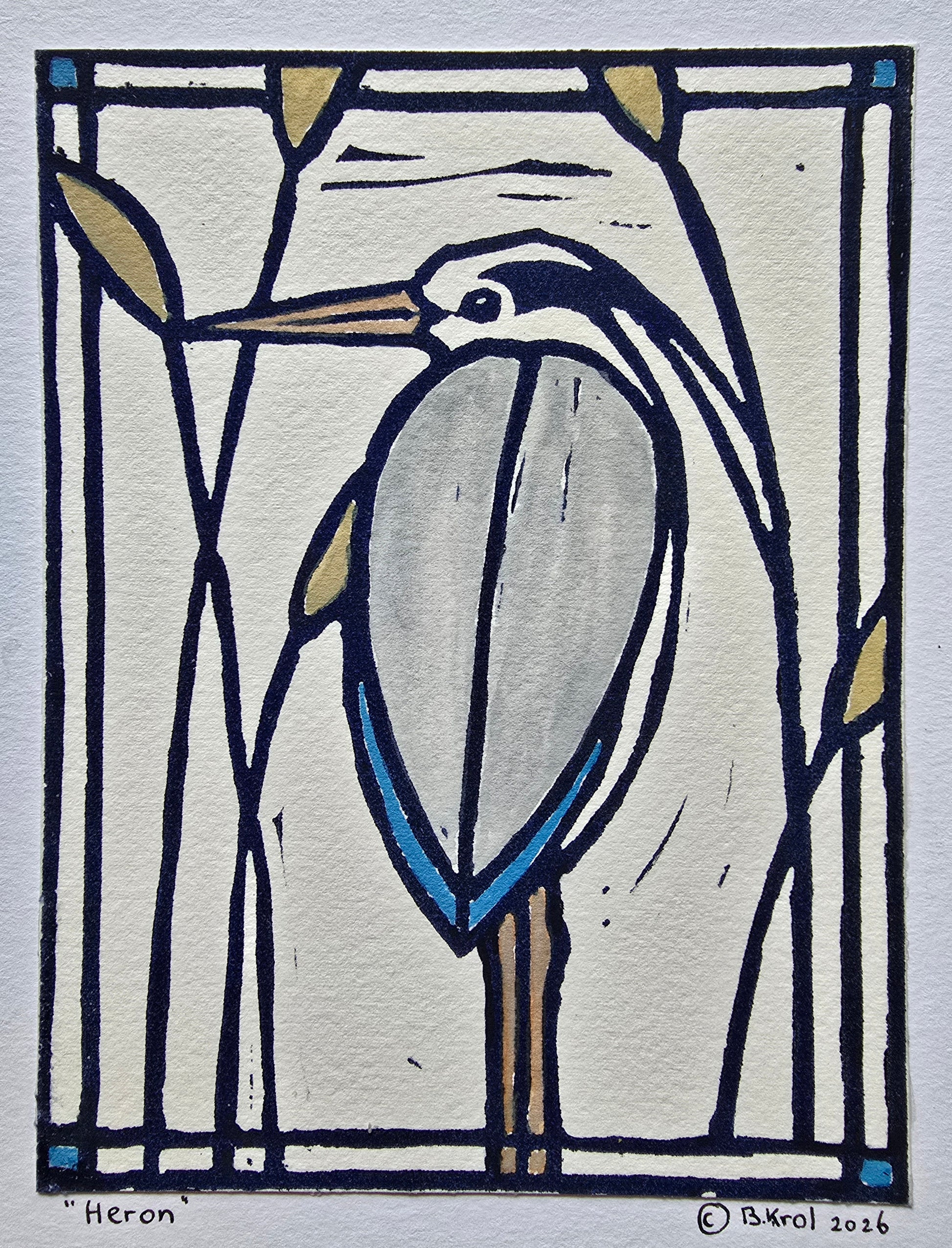 Brigit Krol — Correspondances #2 — original postcard artwork