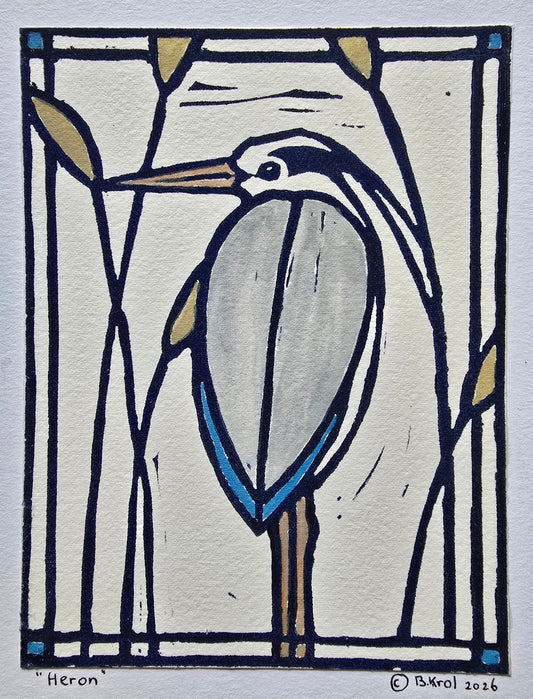 Brigit Krol — Correspondances #2 — original postcard artwork