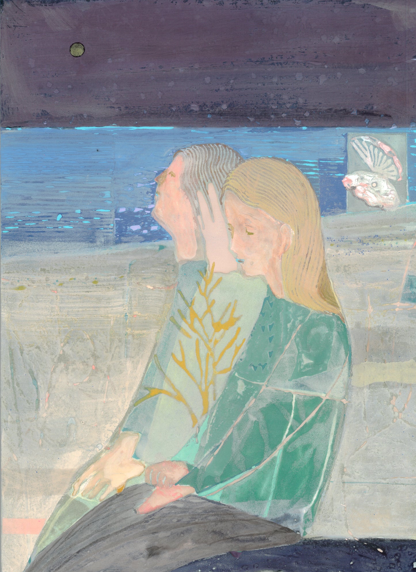 By the sea at night / 夜の浜辺で