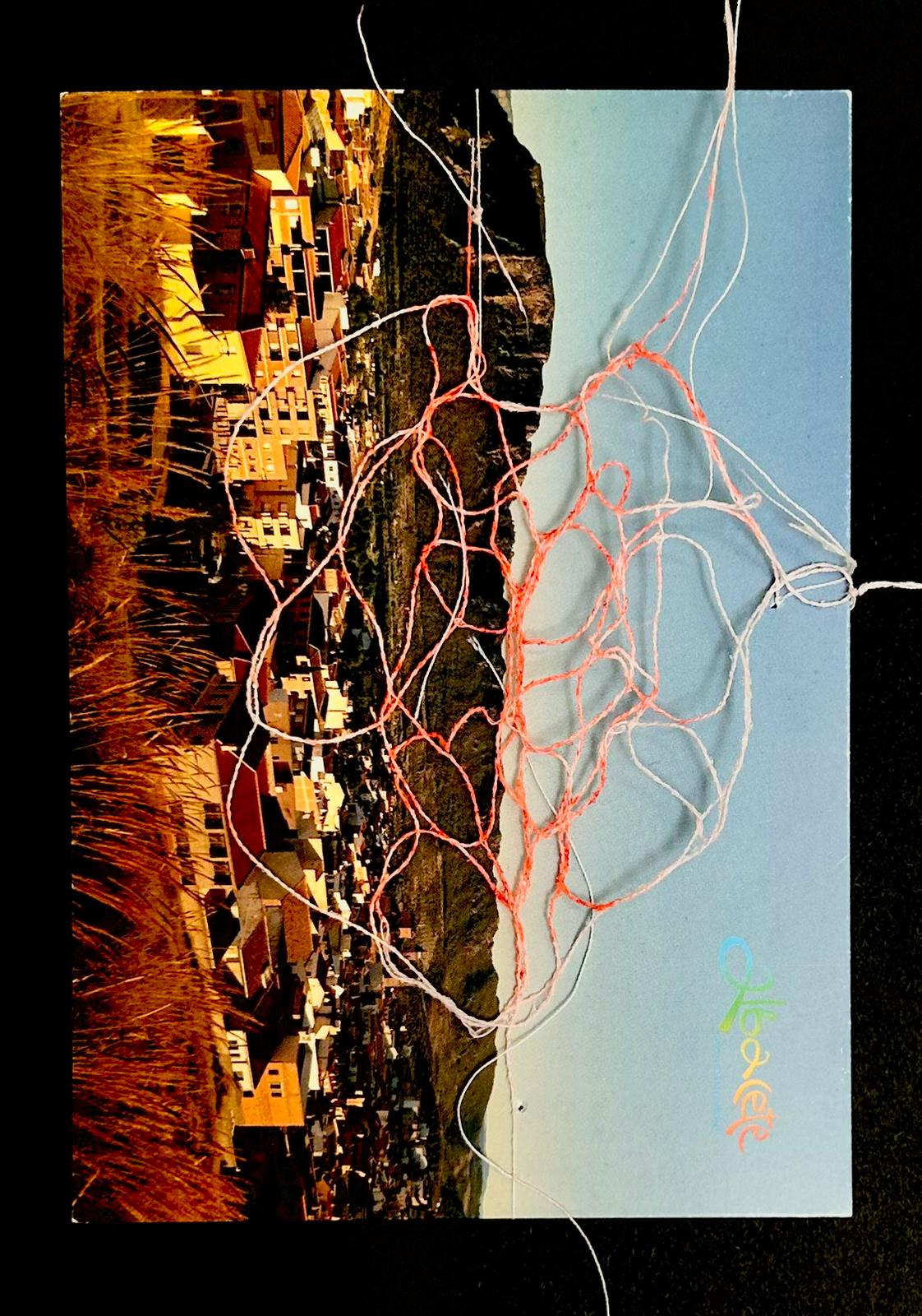 CARMEN ESCUDERO GONZÁLEZ — Correspondances #3 — original postcard artwork