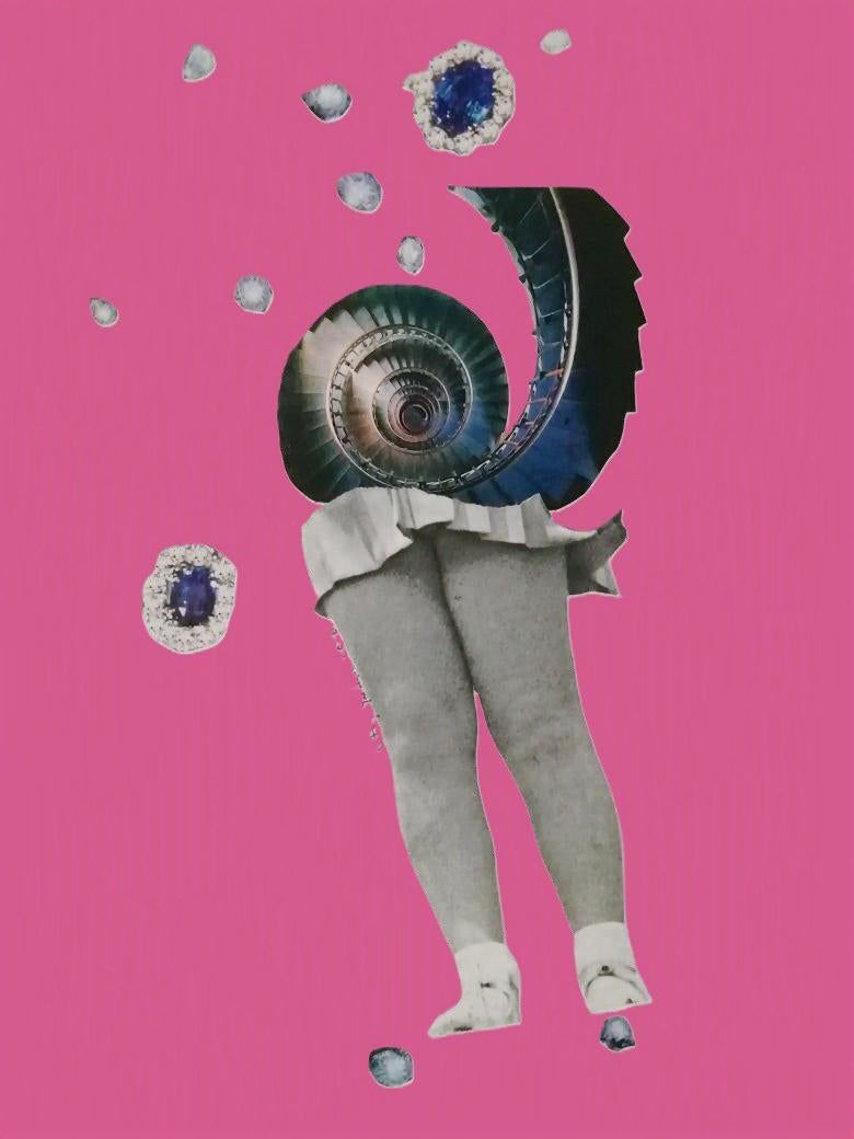 CATHY YARDIN — Correspondances #3 — original postcard artwork