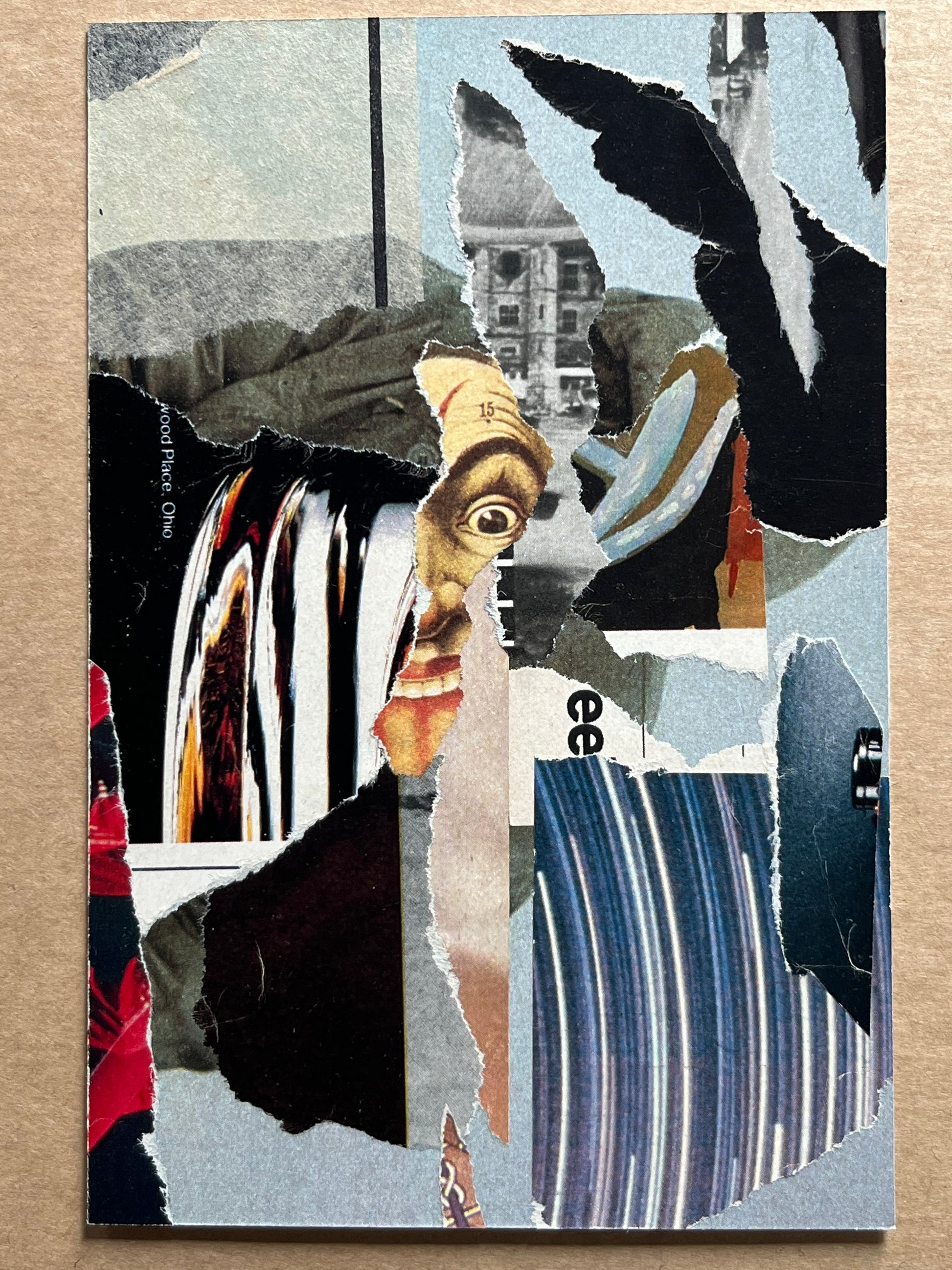 CLIVE KNIGHTS — Correspondances #2 — original postcard artwork