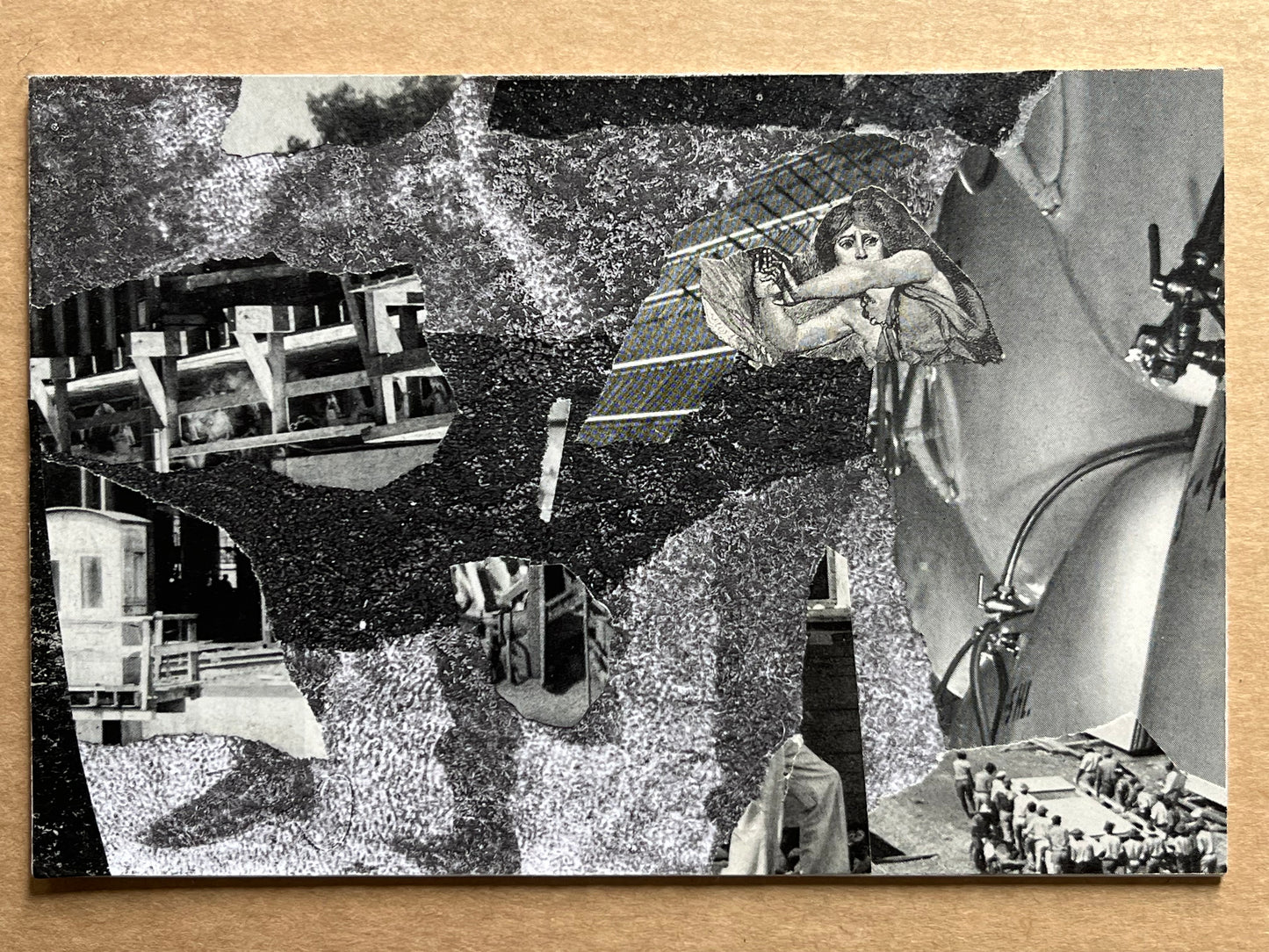 CLIVE KNIGHTS — Correspondances #3 — original postcard artwork