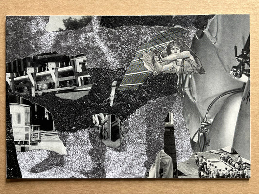 CLIVE KNIGHTS — Correspondances #3 — original postcard artwork