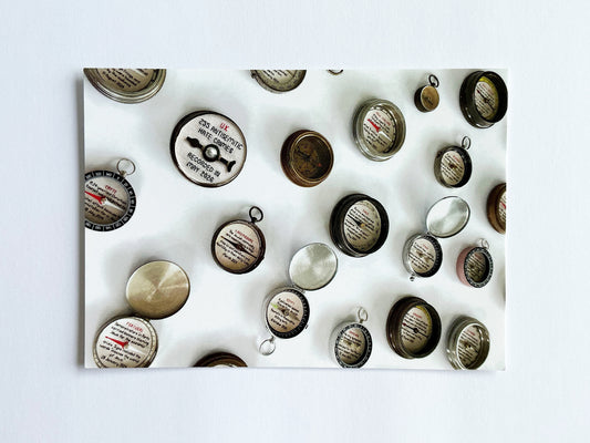 Caren Garfen — Correspondances #2 — original postcard artwork