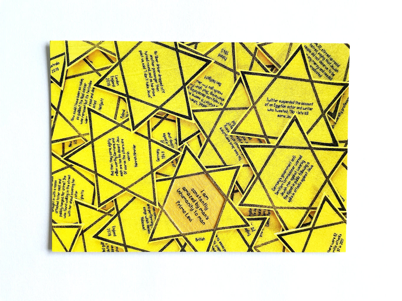 Caren Garfen — Correspondances #3 — original postcard artwork