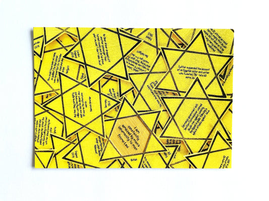 Caren Garfen — Correspondances #3 — original postcard artwork