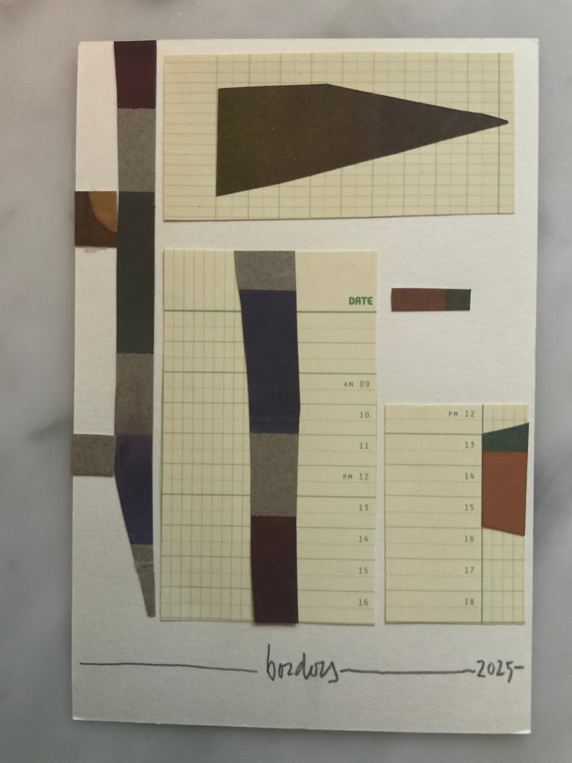 Carlo Pietrasanta — Correspondances #2 — original postcard artwork