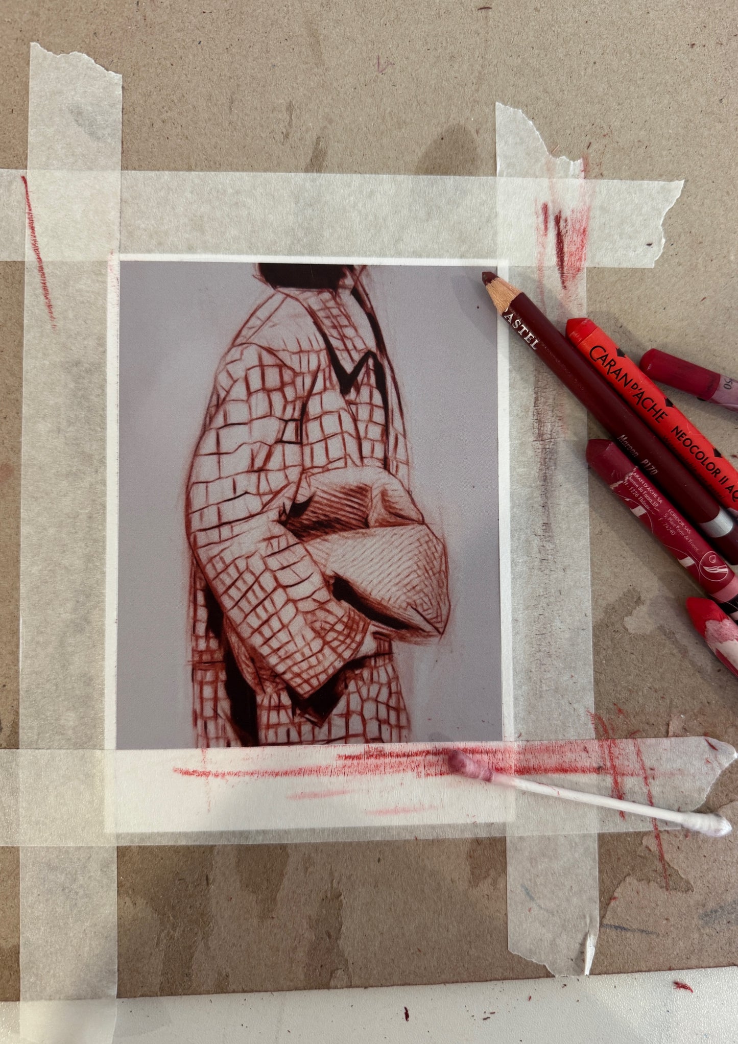 Carlotta Hey — Correspondances #1 — original postcard artwork