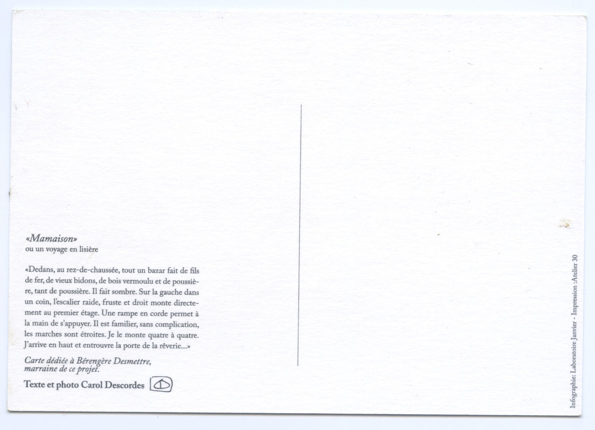 Carol Descordes — Correspondances #2 — original postcard artwork
