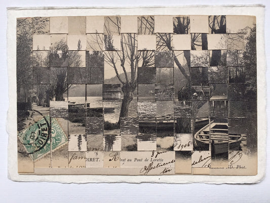 Carole Kunstadt — Correspondances #1 — original postcard artwork