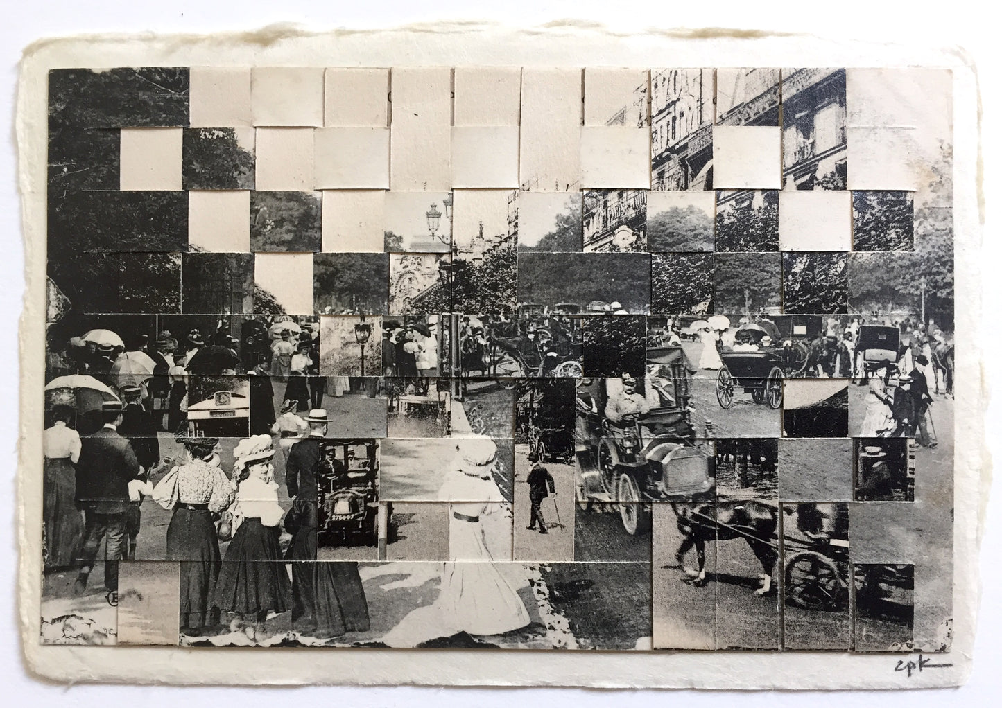 Carole Kunstadt — Correspondances #3 — original postcard artwork