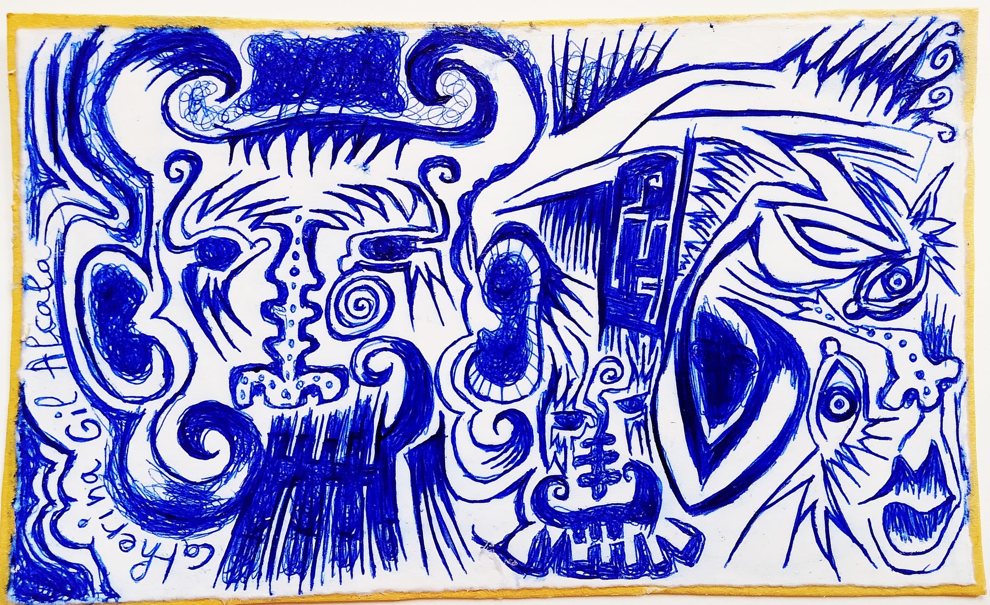Catherine Gil Alcala — Correspondances #2 — original postcard artwork