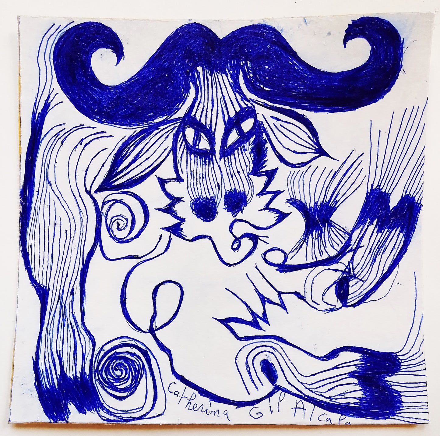 Catherine Gil Alcala — Correspondances #3 — original postcard artwork