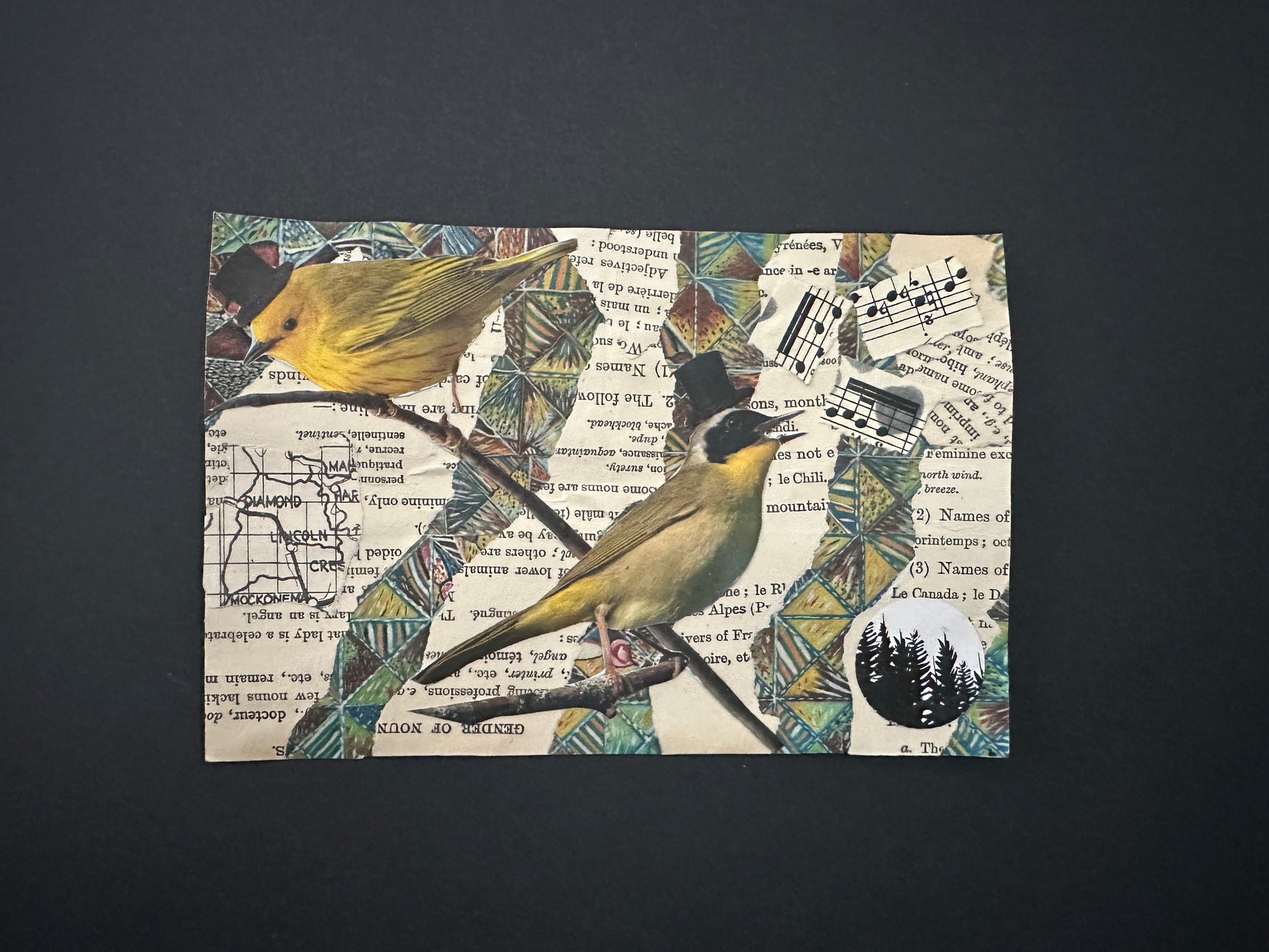 Celia Shelden — Correspondances #1 — original postcard artwork