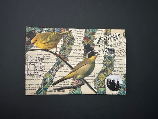Celia Shelden — Correspondances #1 — original postcard artwork