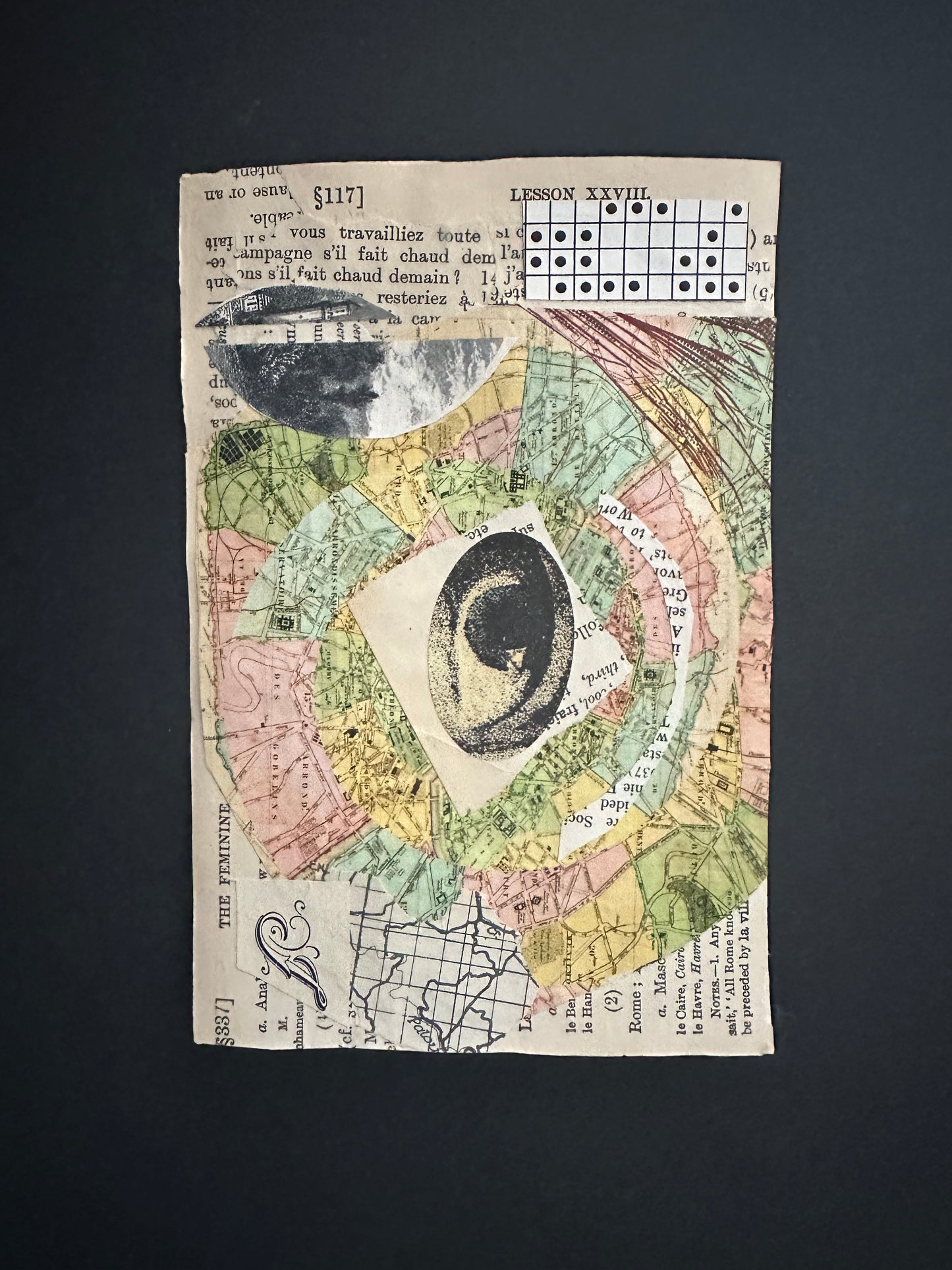 Celia Shelden — Correspondances #2 — original postcard artwork