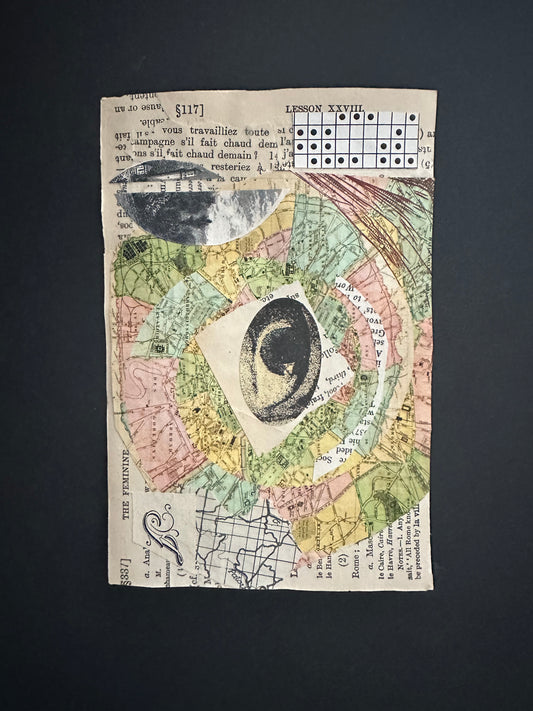 Celia Shelden — Correspondances #2 — original postcard artwork