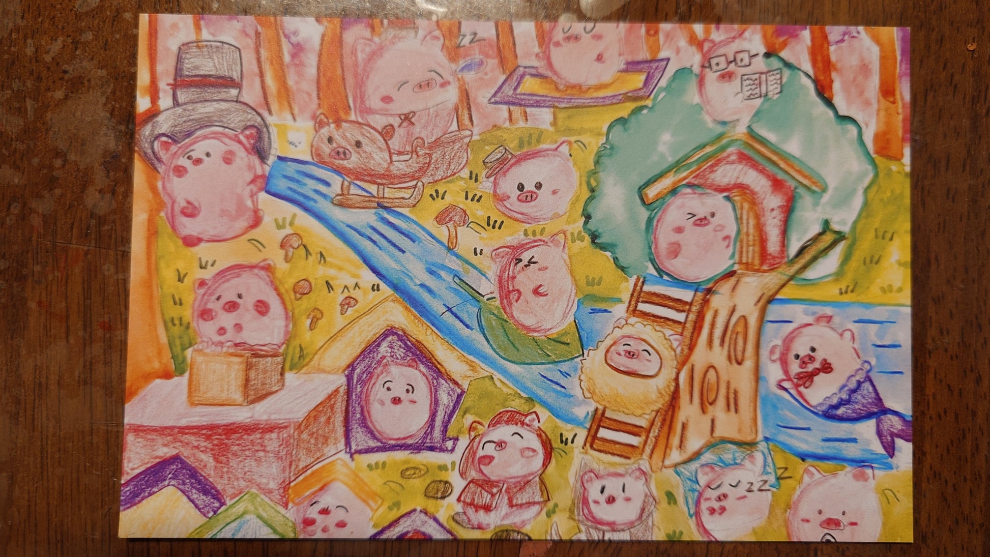 Cheuk Lam Ku — Correspondances #2 — original postcard artwork