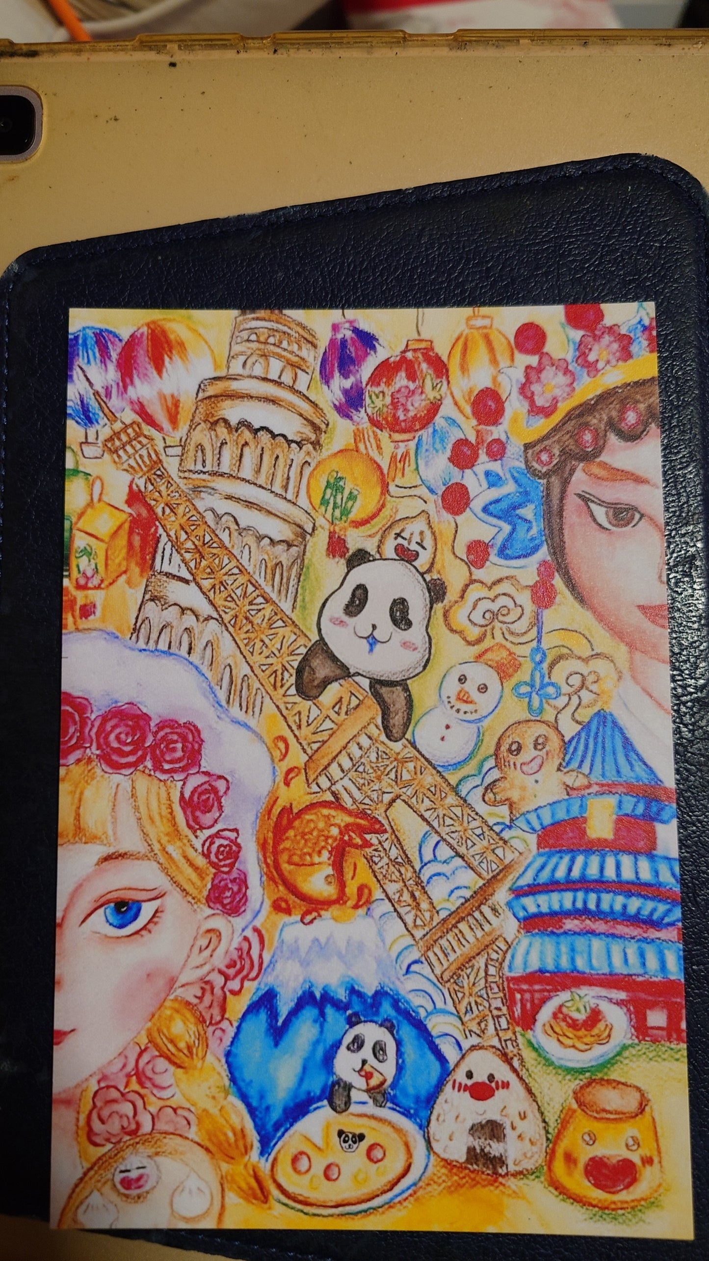 Cheuk Yiu Ku — Correspondances #1 — original postcard artwork