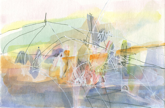 Chris Burnside — Correspondances #1 — original postcard artwork