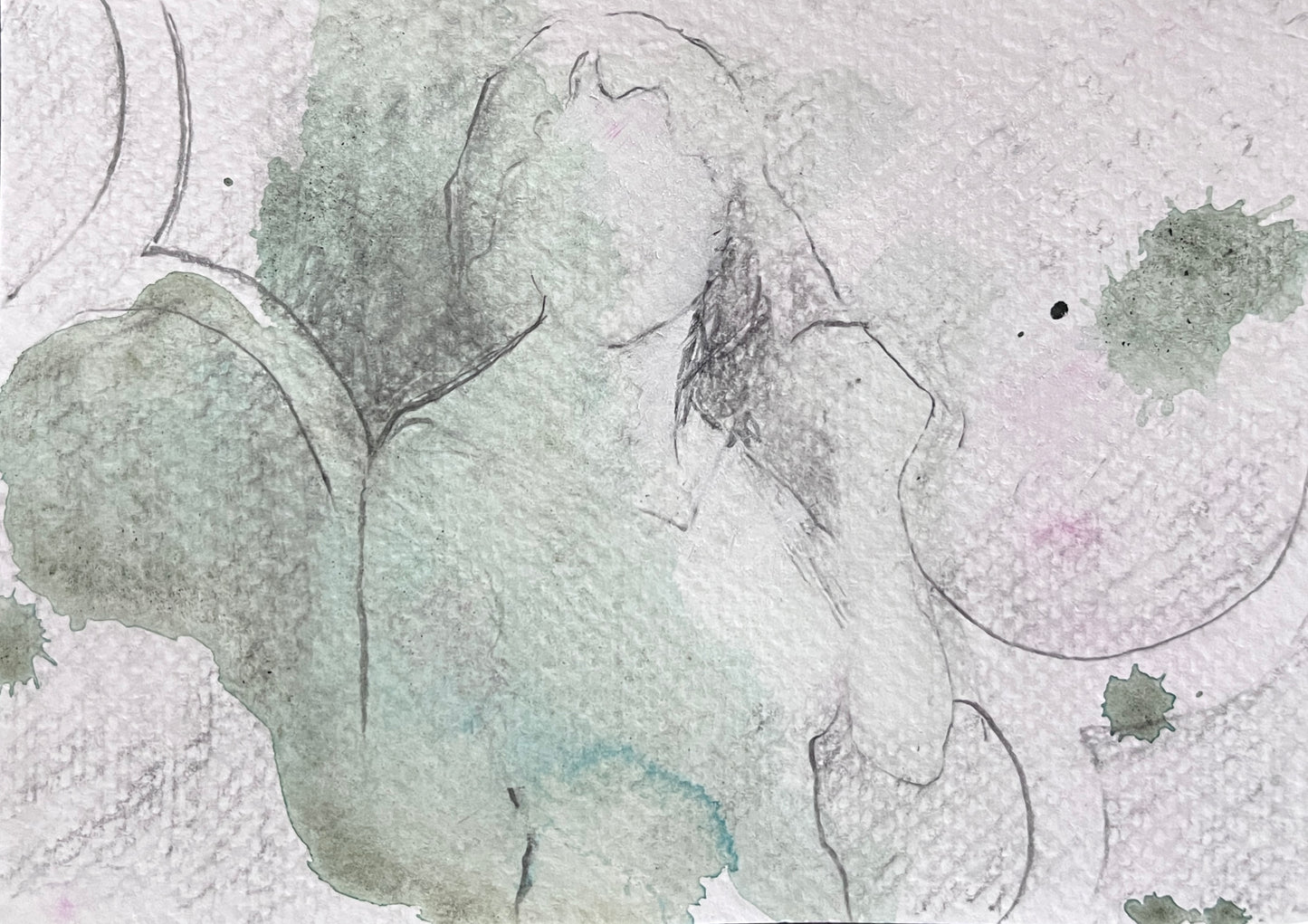 Chris Chernow — Correspondances #1 — original postcard artwork