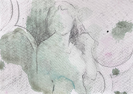 Chris Chernow — Correspondances #1 — original postcard artwork