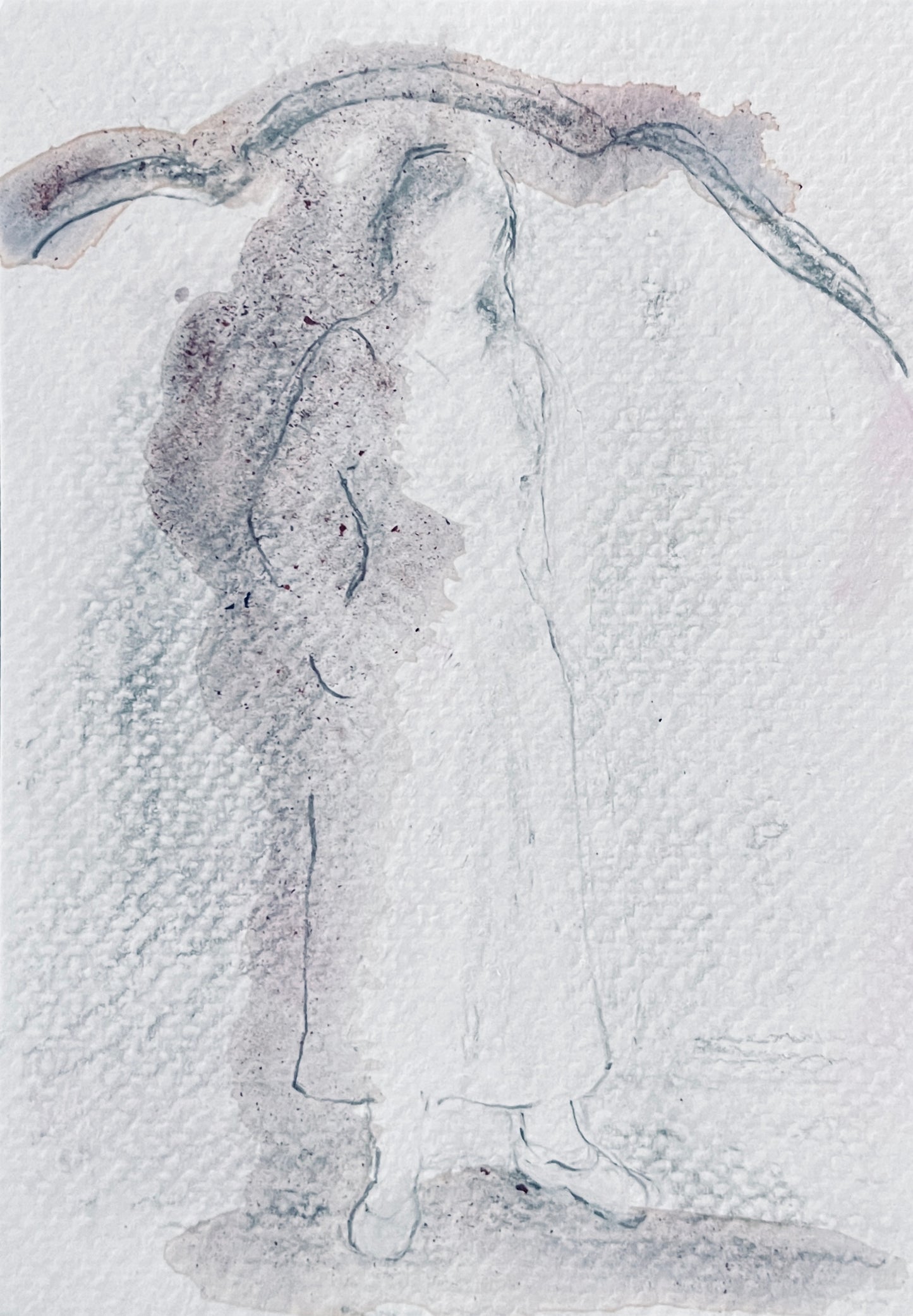 Chris Chernow — Correspondances #2 — original postcard artwork