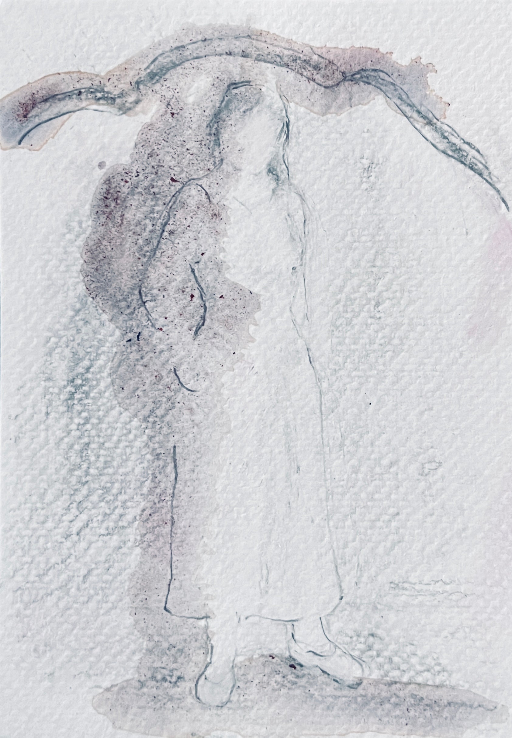 Chris Chernow — Correspondances #2 — original postcard artwork