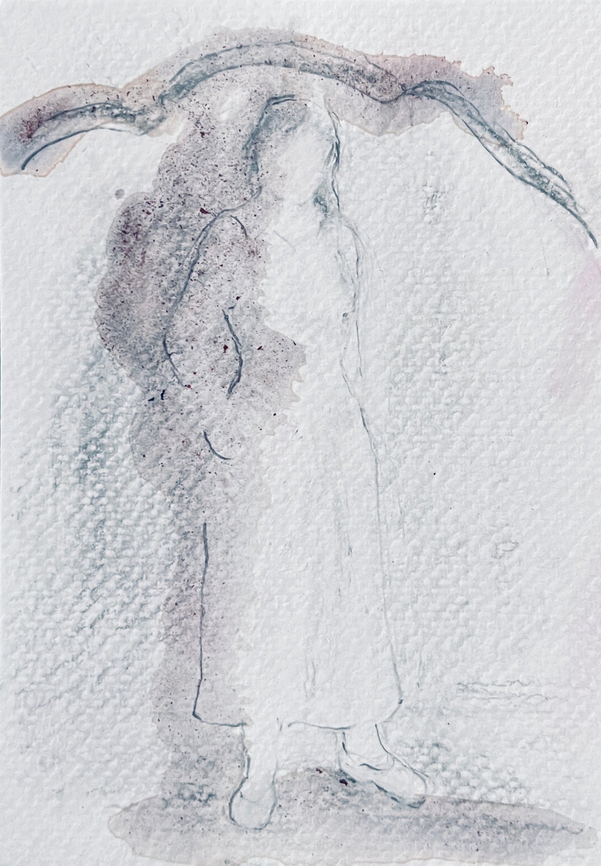 Chris Chernow — Correspondances #2 — original postcard artwork
