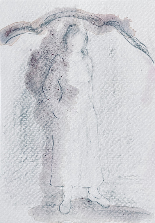 Chris Chernow — Correspondances #2 — original postcard artwork