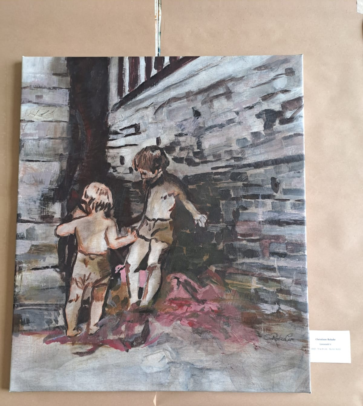 Christiane Rokahr — Correspondances #2 — original postcard artwork