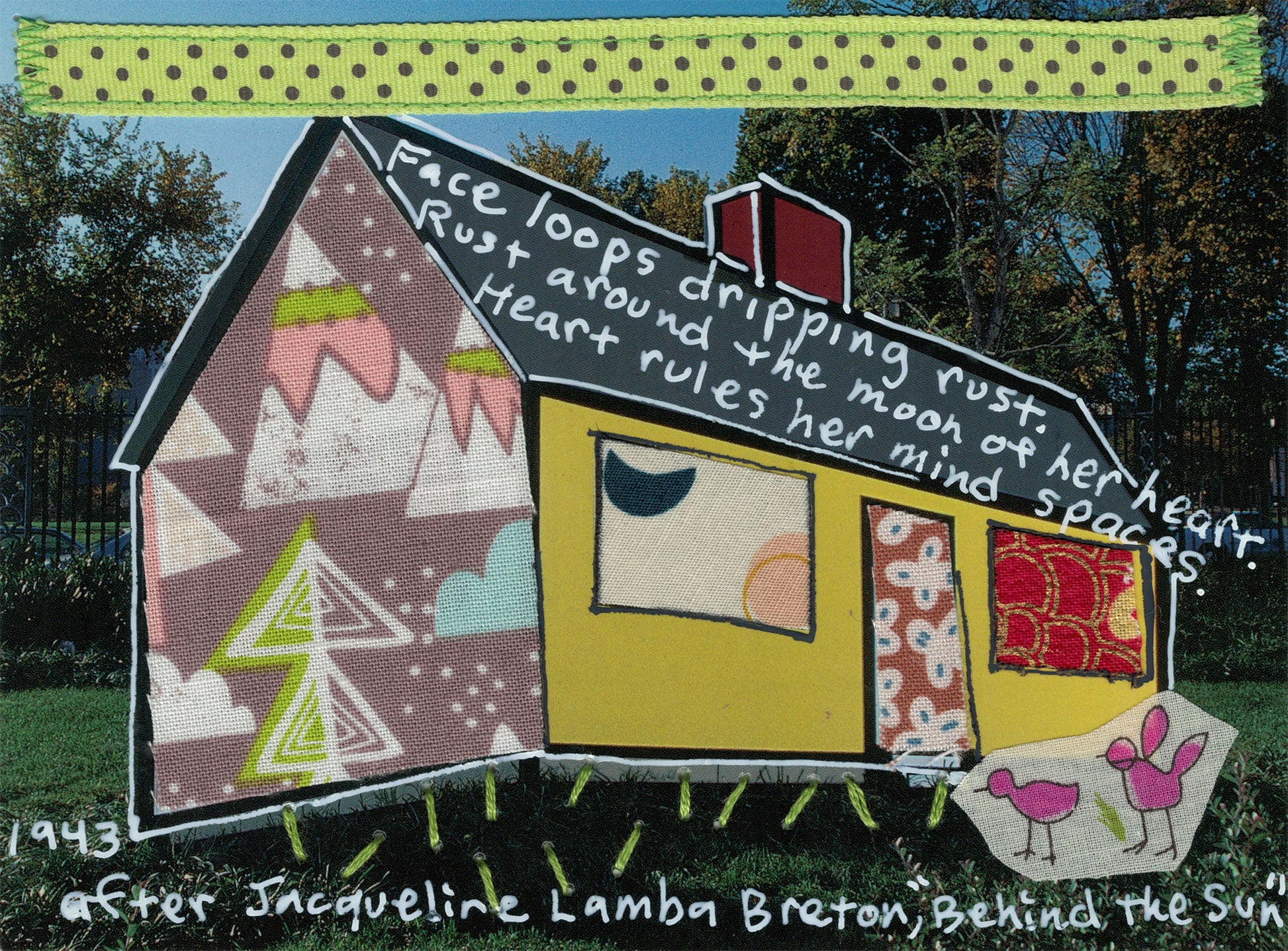 Cindy Rinne — Correspondances #1 — original postcard artwork