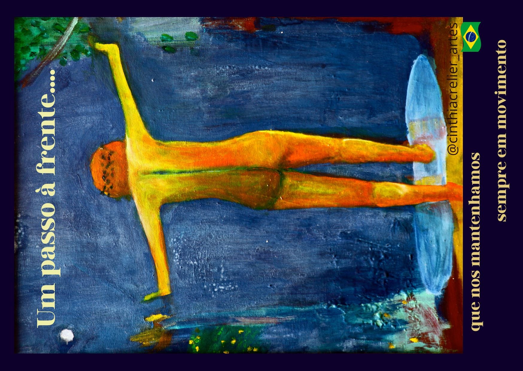Cinthia Crelier — Correspondances #2 — original postcard artwork