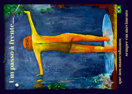 Cinthia Crelier — Correspondances #2 — original postcard artwork