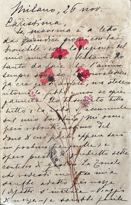 Cinzia Bernardini — Correspondances #2 — original postcard artwork