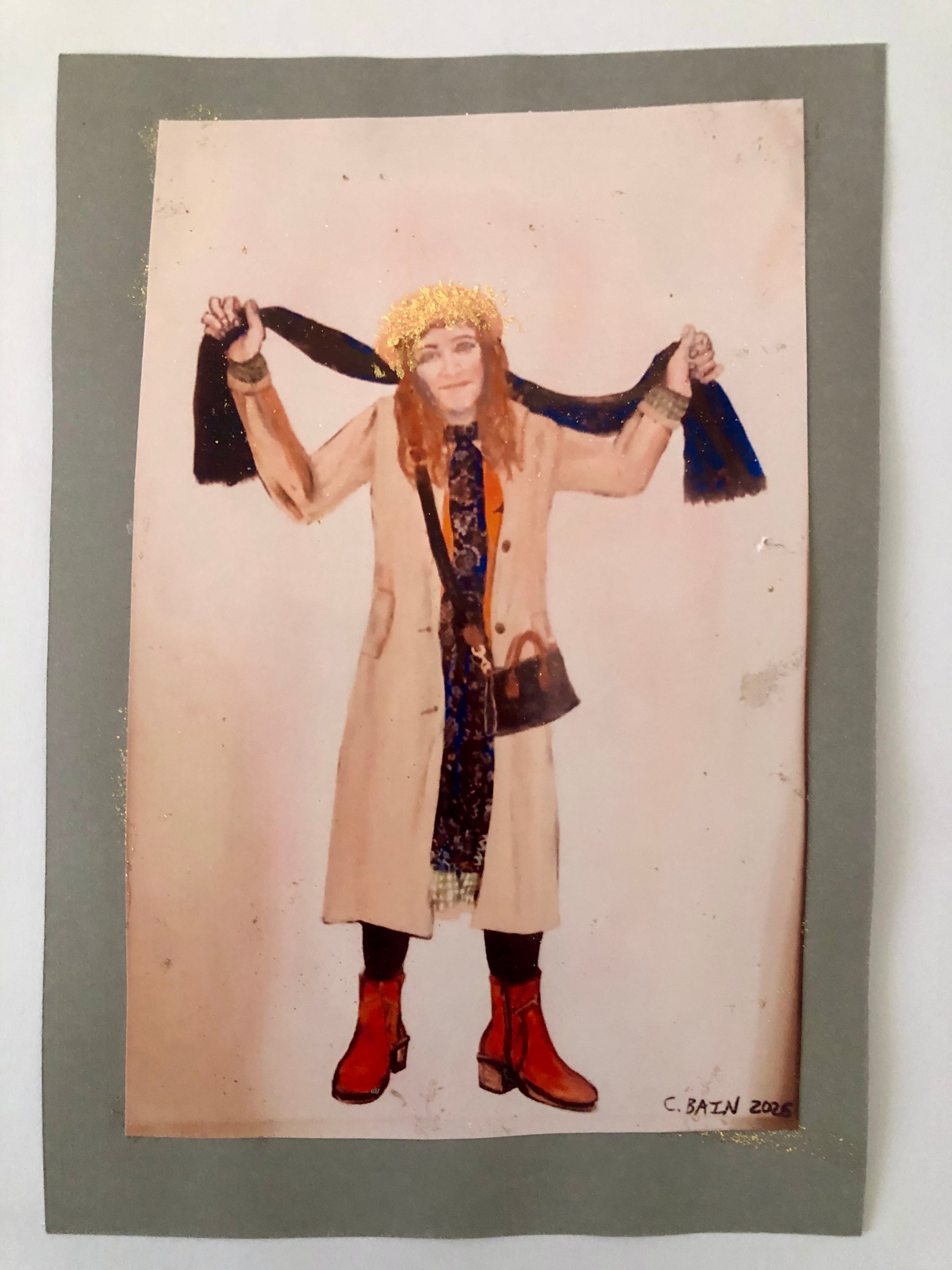 Claire Bain — Correspondances #1 — original postcard artwork