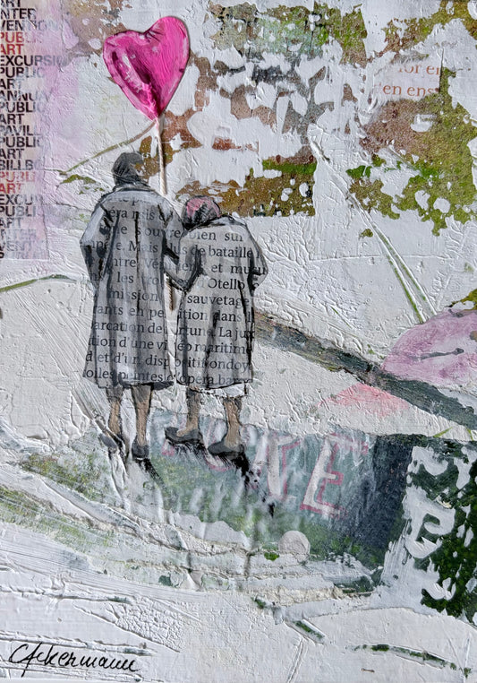 Claudia Ackermann — Correspondances #1 — original postcard artwork