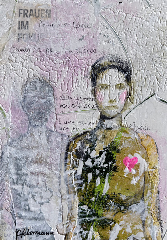 Claudia Ackermann — Correspondances #2 — original postcard artwork