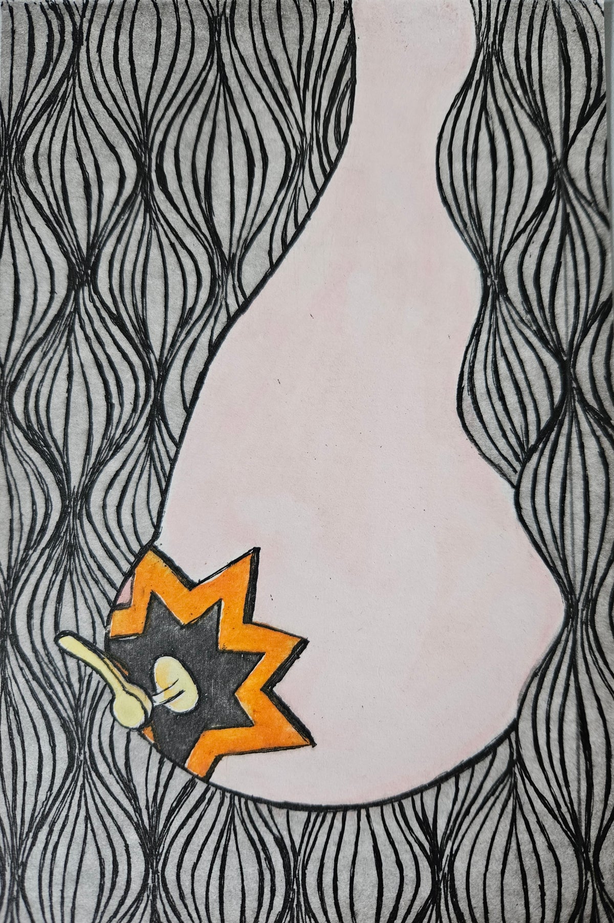 Claudia Bartholomäus — Correspondances #2 — original postcard artwork