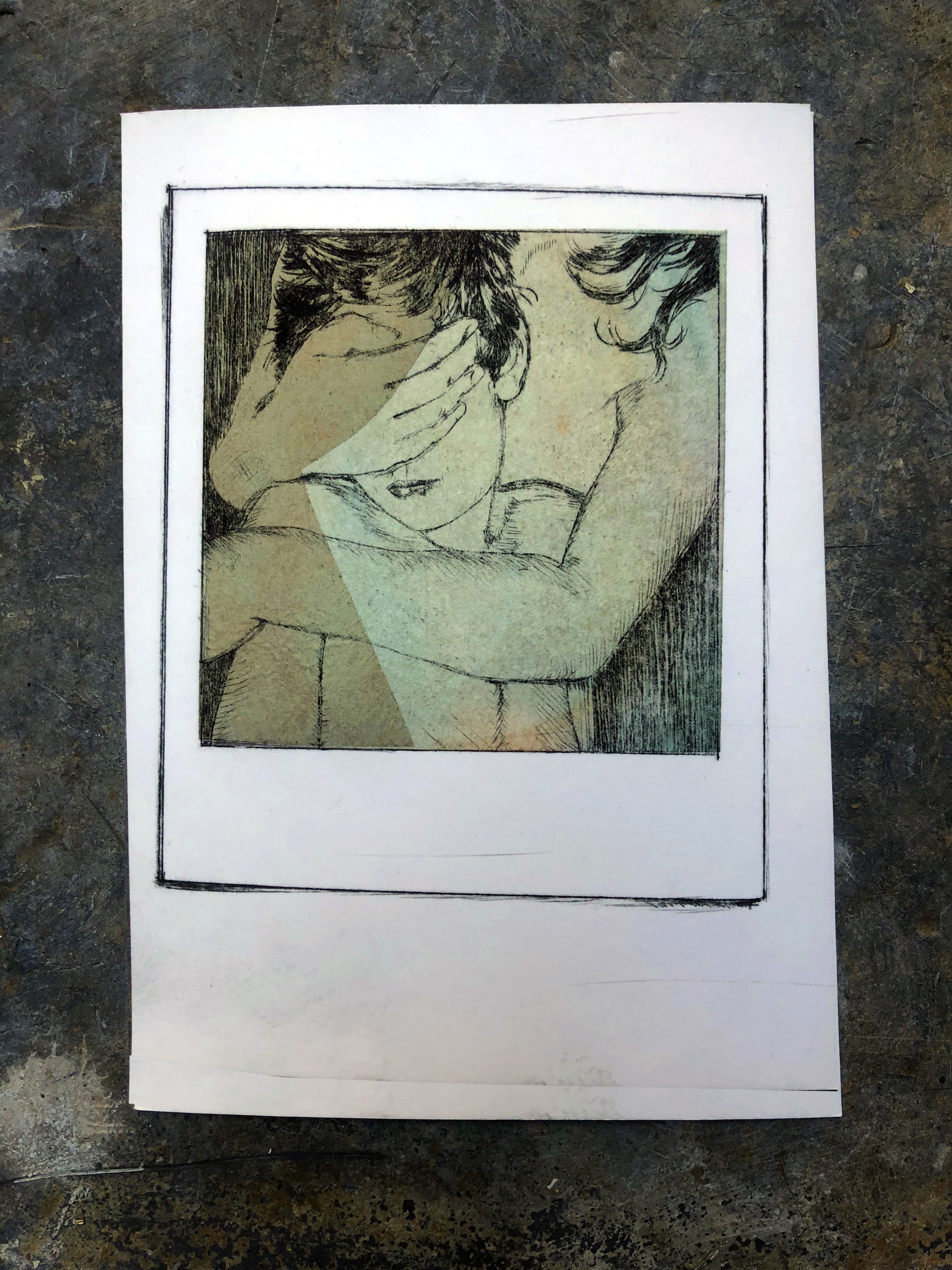 Claudia Jenatsch — Correspondances #1 — original postcard artwork