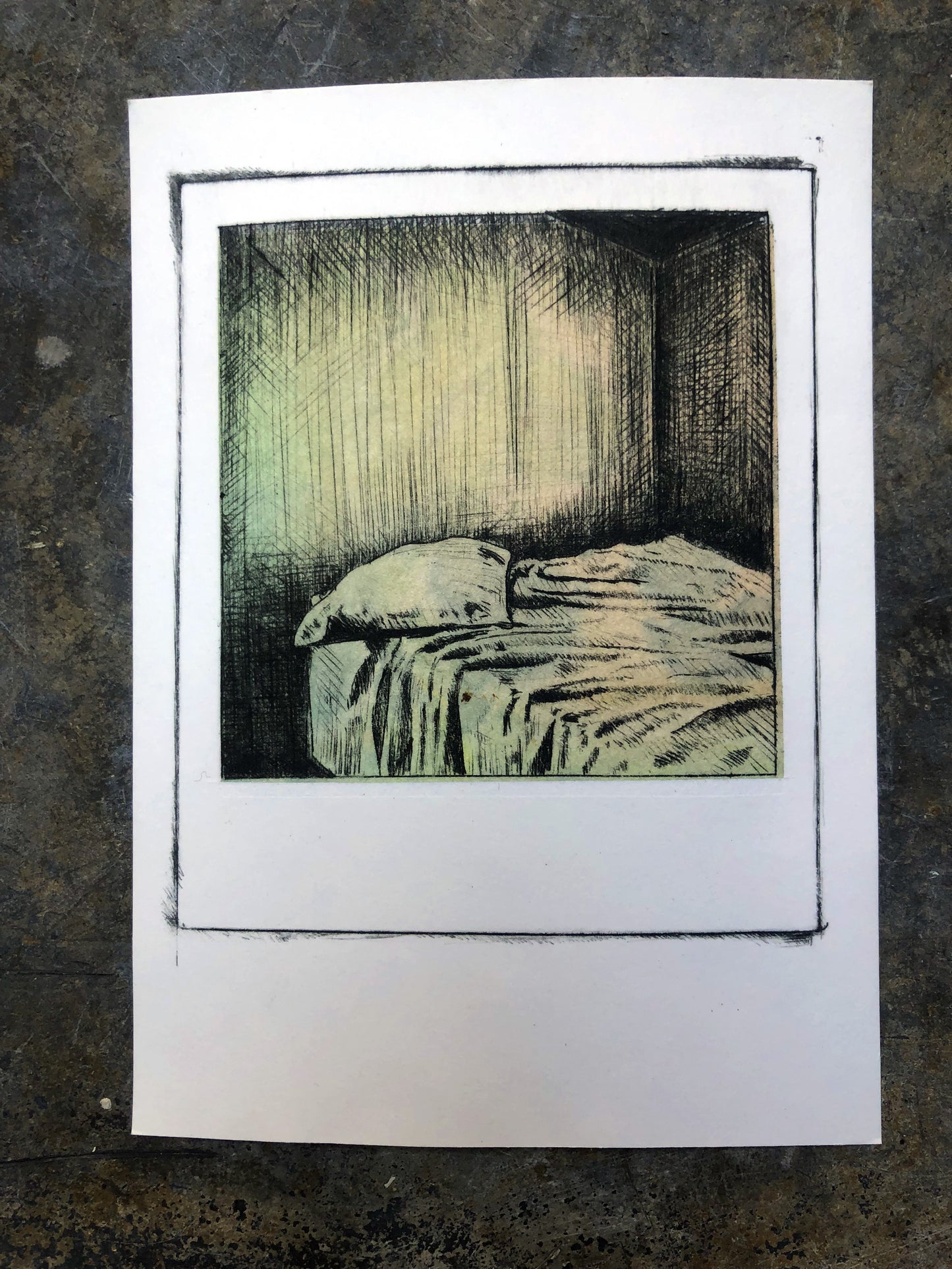 Claudia Jenatsch — Correspondances #2 — original postcard artwork