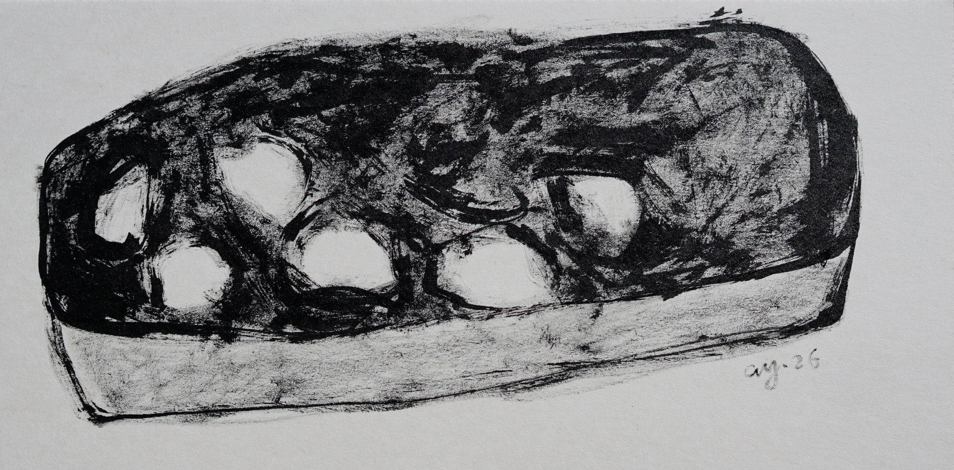 Coco Yang — Correspondances #2 — original postcard artwork