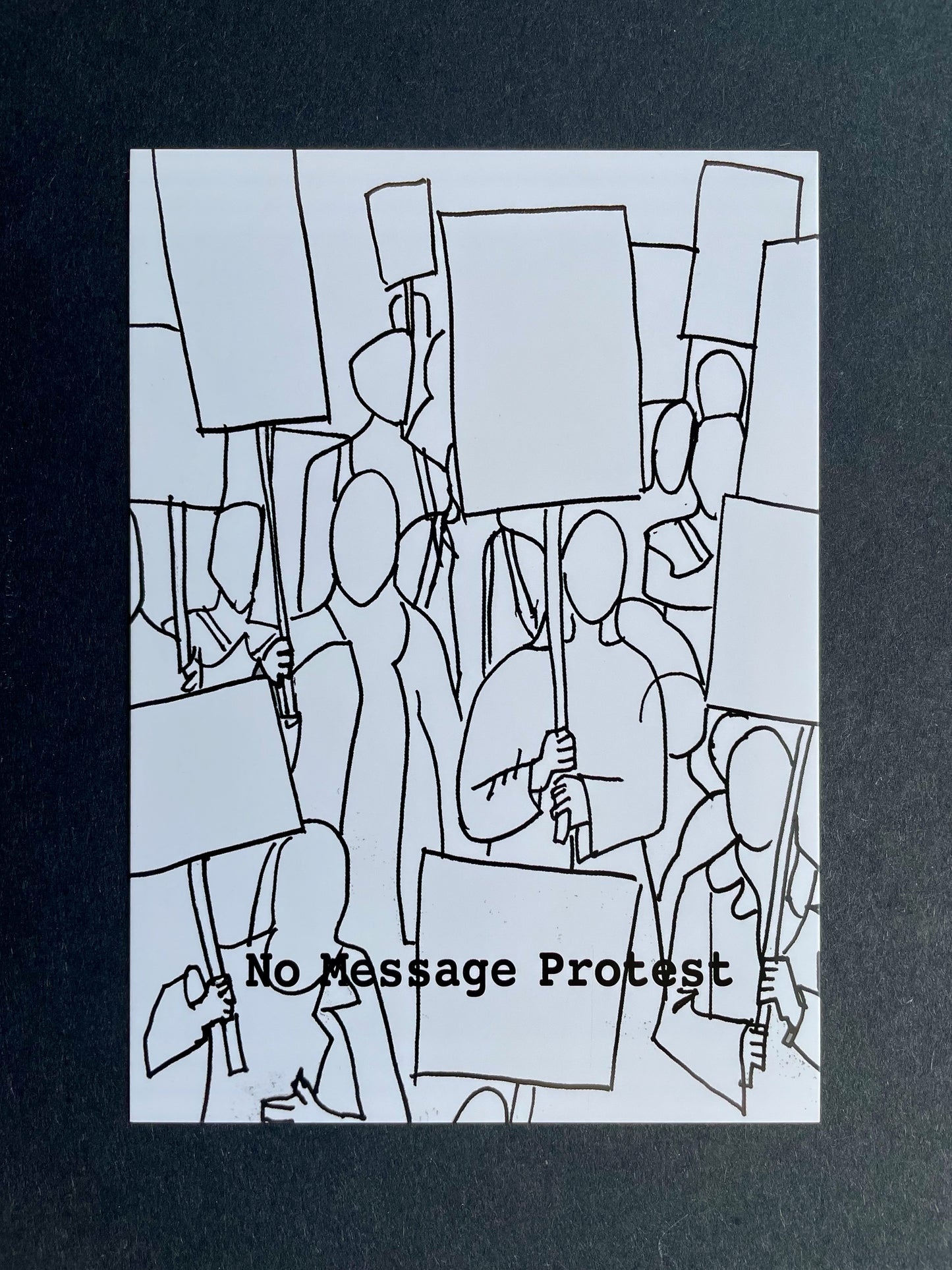 Coleen Duff — Correspondances #1 — original postcard artwork