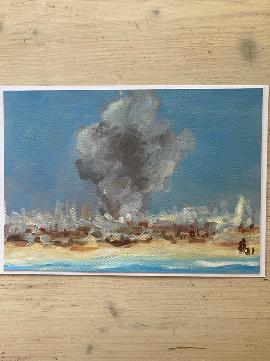 Cora Vogtschmid — Correspondances #3 — original postcard artwork